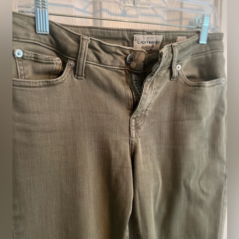 Lucky Brand Khaki Green Trousers